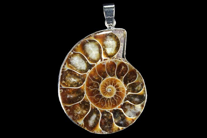Fossil Ammonite Pendant - Million Years Old #112462